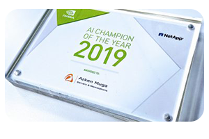 Azken Muga recibe la condecoración AI CHAMPION 2019