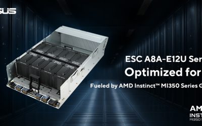 AMD Instinct serie MI350 y ASUS ESC A8A-E12U